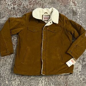 Levi's Brown Sherpa-Lined Jacket